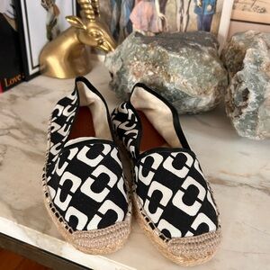 Diane Von Furstenberg Black and White Espadrilles
